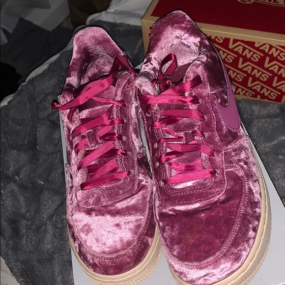 pink fluffy air force 1s - Picture 2 of 4